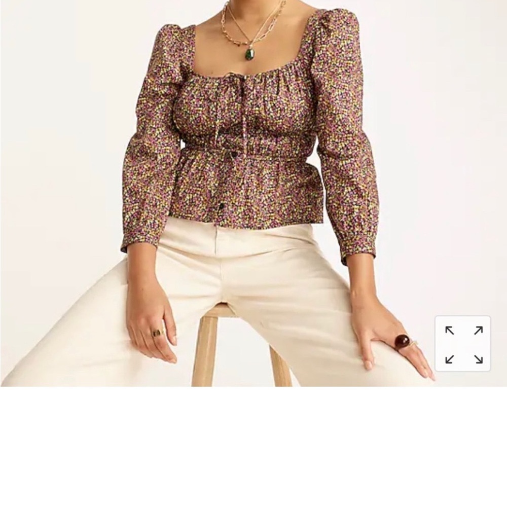 J. Crew Liberty organic cotton top
